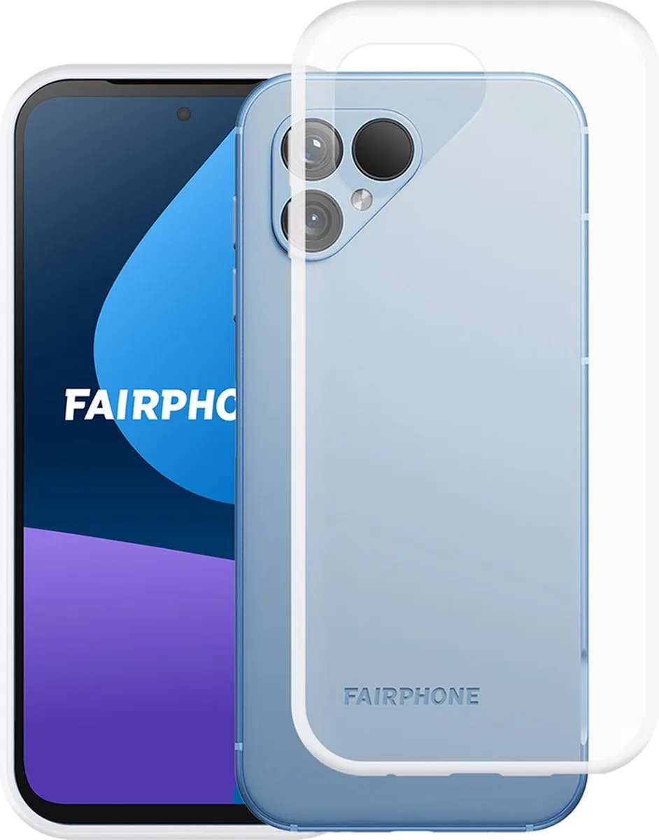 Just in Case Cazy Siliconen Hoesje Fairphone 5 - Transparant - afbeelding 6 van 6