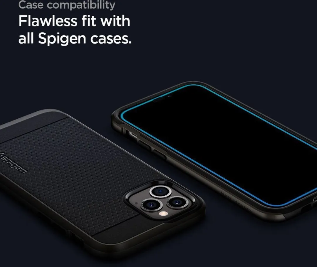 Spigen Full Cover Glass iPhone 12 Pro Max AGL01534 - Zwart