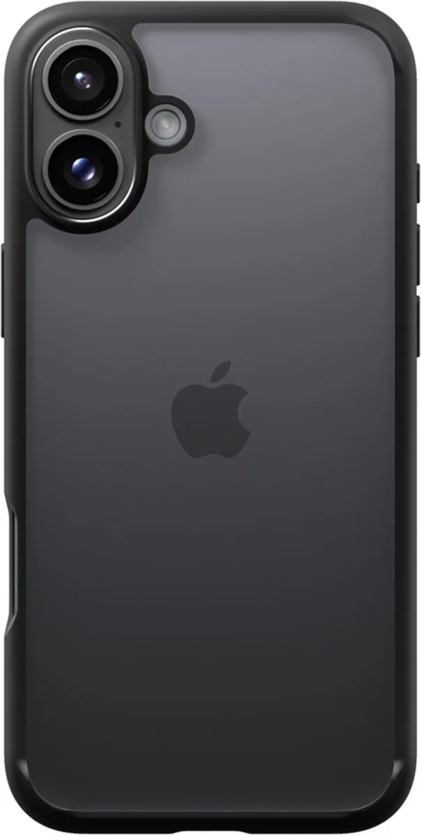 Spigen Ultra Hybrid Hoesje ACS08201 - iPhone 16 - Transparant Zwart