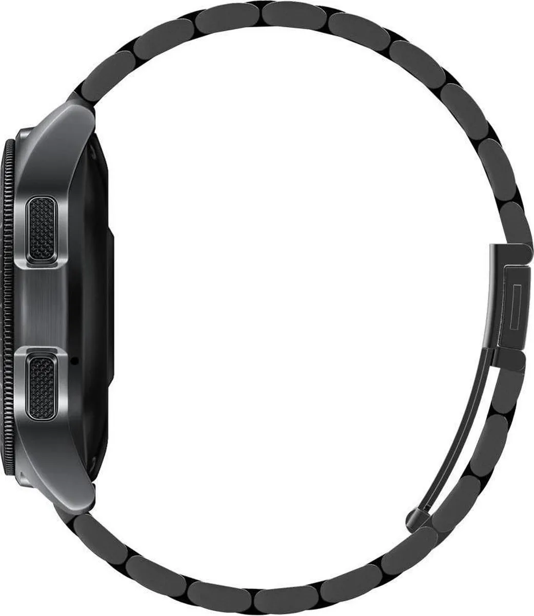 Spigen Modern Fit Roestvrijstalen Band Samsung Galaxy Watch 42mm - Zwart