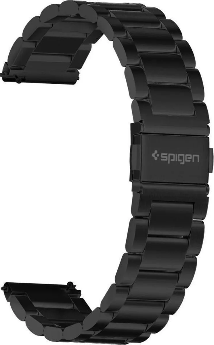 Spigen Modern Fit Roestvrijstalen Band Samsung Galaxy Watch 42mm - Zwart - afbeelding 6 van 6