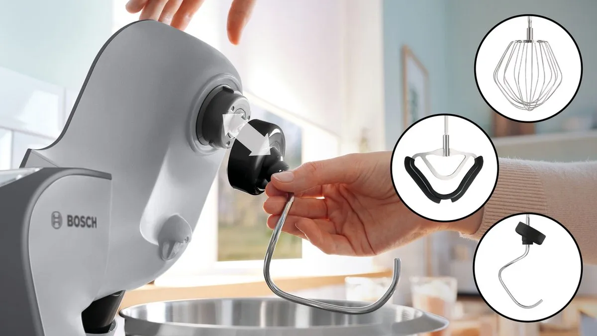 Bosch MUM5935B Keukenmachine 1000W - 7 Snelheden - 3,9L - Grijs