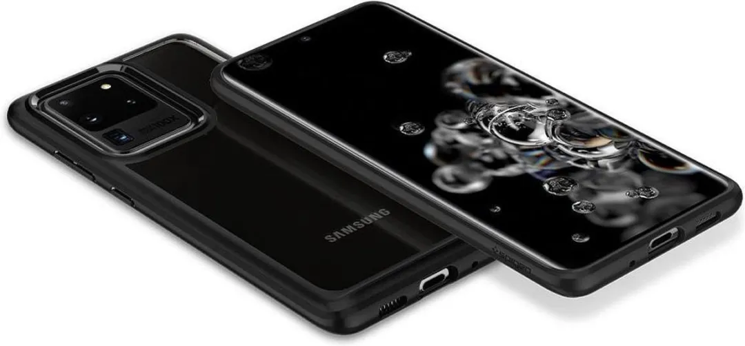 Spigen Ultra Hybrid ACS00714 Hoesje - Samsung Galaxy S20 Ultra - Zwart
