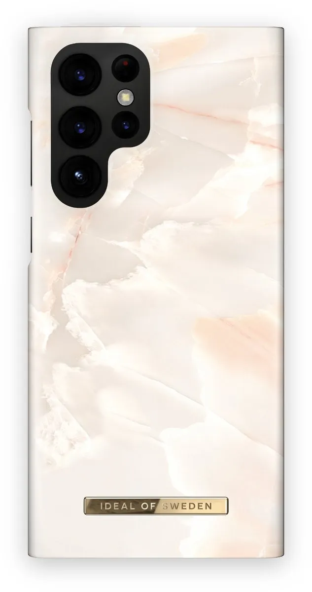 iDeal of Sweden Galaxy S22 Ultra Hoesje Rose Pearl Marble