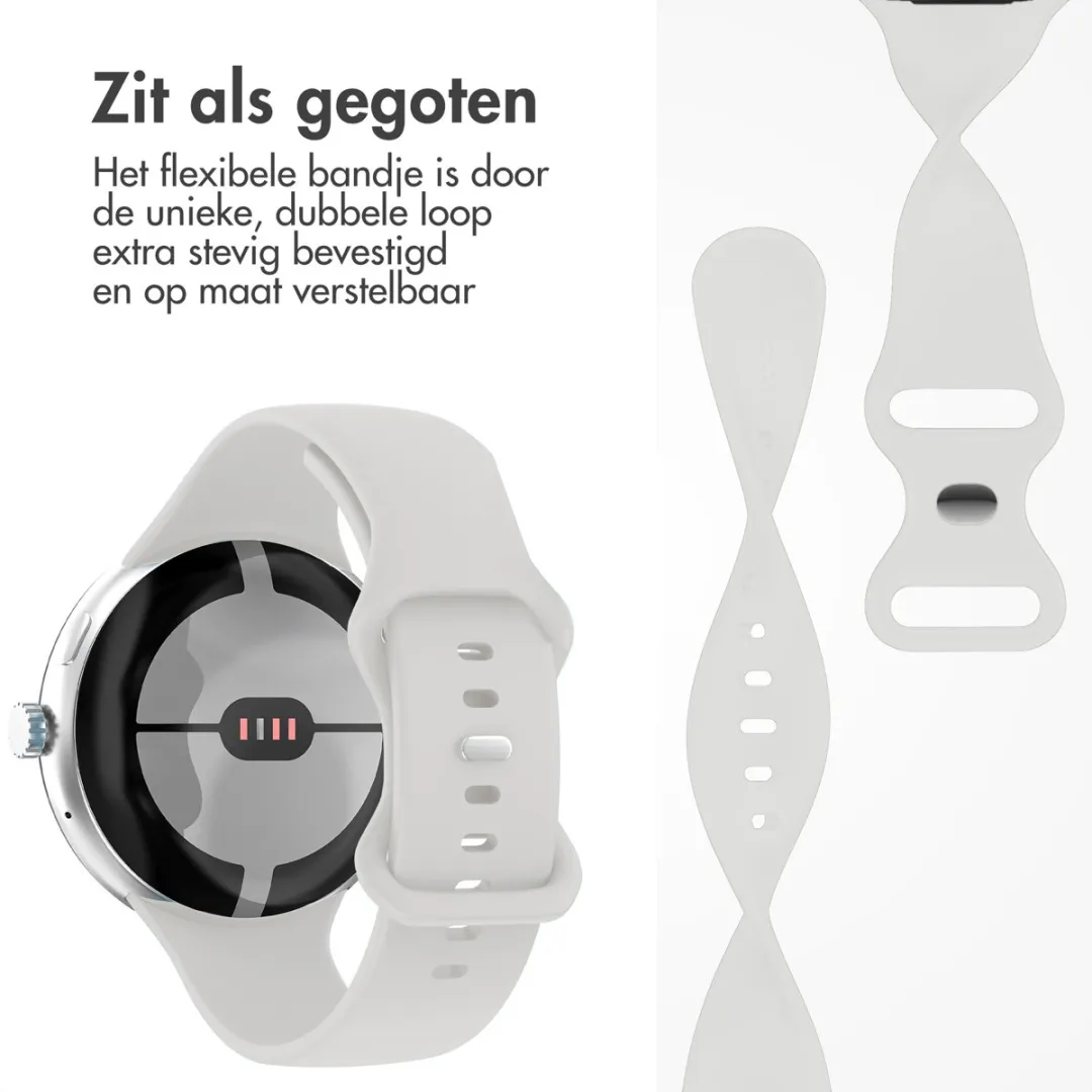 Imoshion Siliconen Bandje L Wit - Google Pixel Watch 3/4 45mm