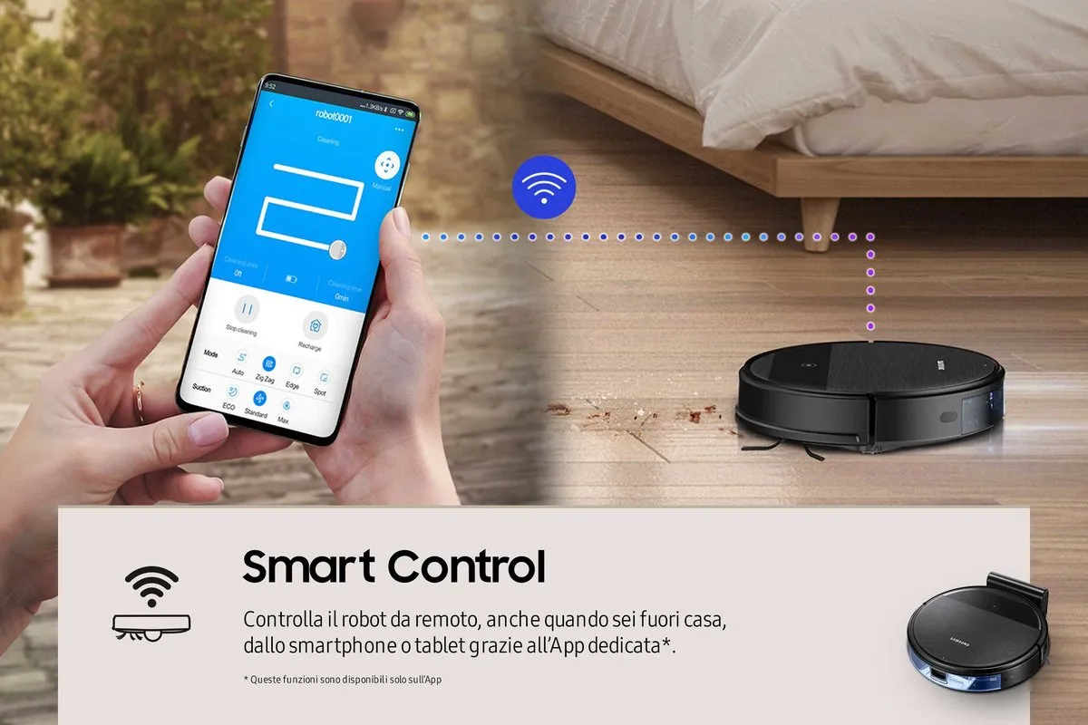 Samsung VR05R5050WK Robotstofzuiger - 0,2L - Zwart