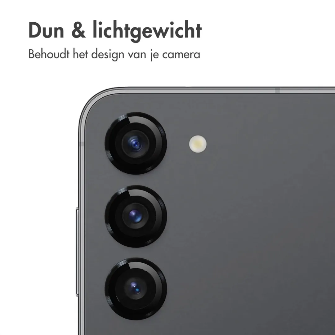 imoshiion Camera Lens Protector - Samsung Galaxy S23 FE - 2 Stuks - Zwart - afbeelding 6 van 6