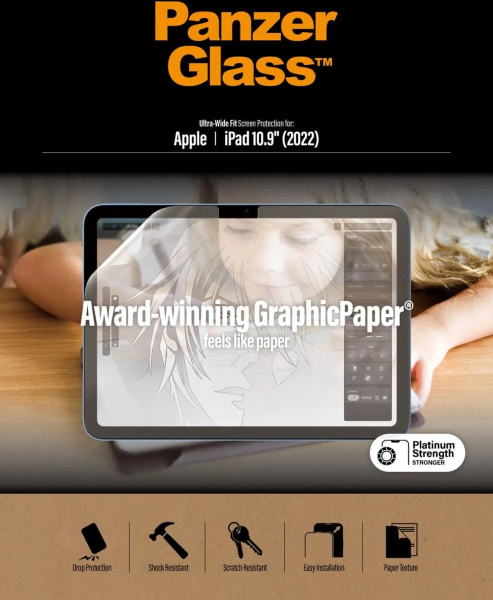 PanzerGlass PZ-2800 Screenprotector - iPad 10 (2022) - Transparant