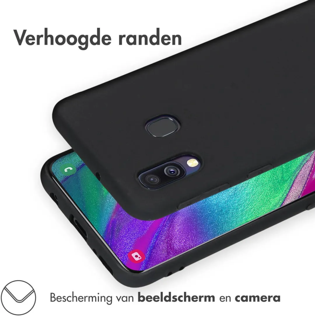 imosHion Hoesje Samsung Galaxy A40 - Zwart