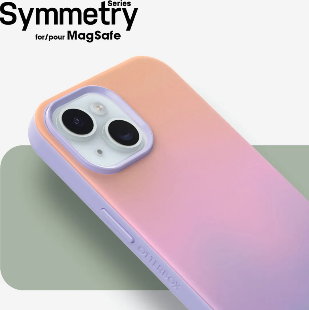 OtterBox Symmetry MagSafe Case - iPhone 15 - Soft Sunset