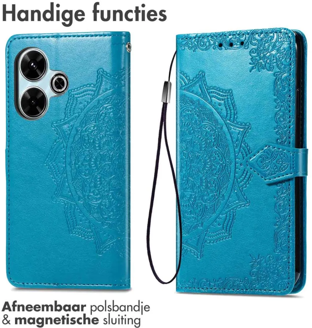 Imoshion Hoesje Xiaomi Redmi 13 - Turquoise - 3 Pasjes