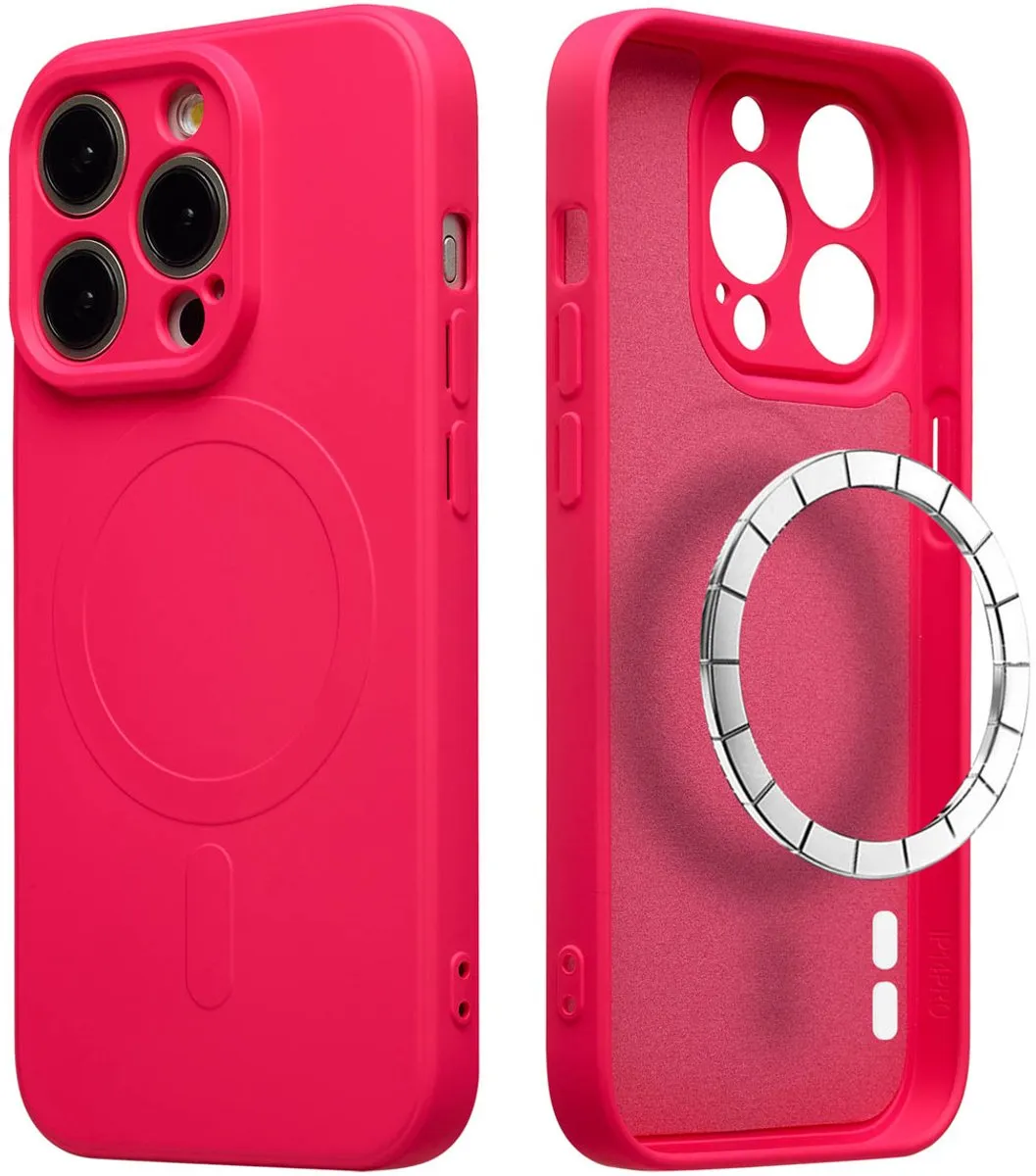 Imoshion Hoesje iPhone 15 Pro Max - Neon Roze - MagSafe