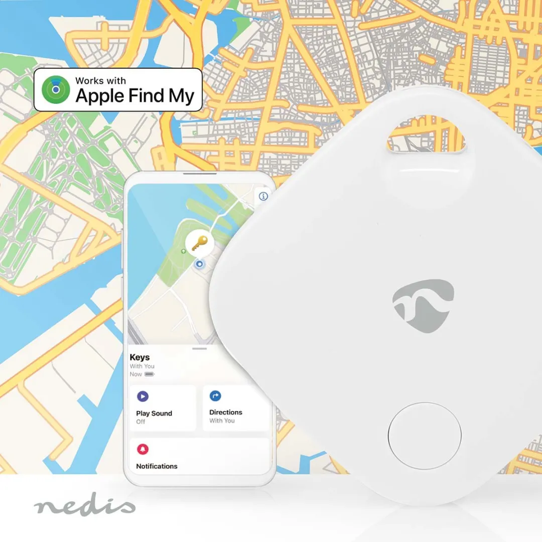 Nedis Keyfinder BTTAG10WT - Apple Find My - Wit