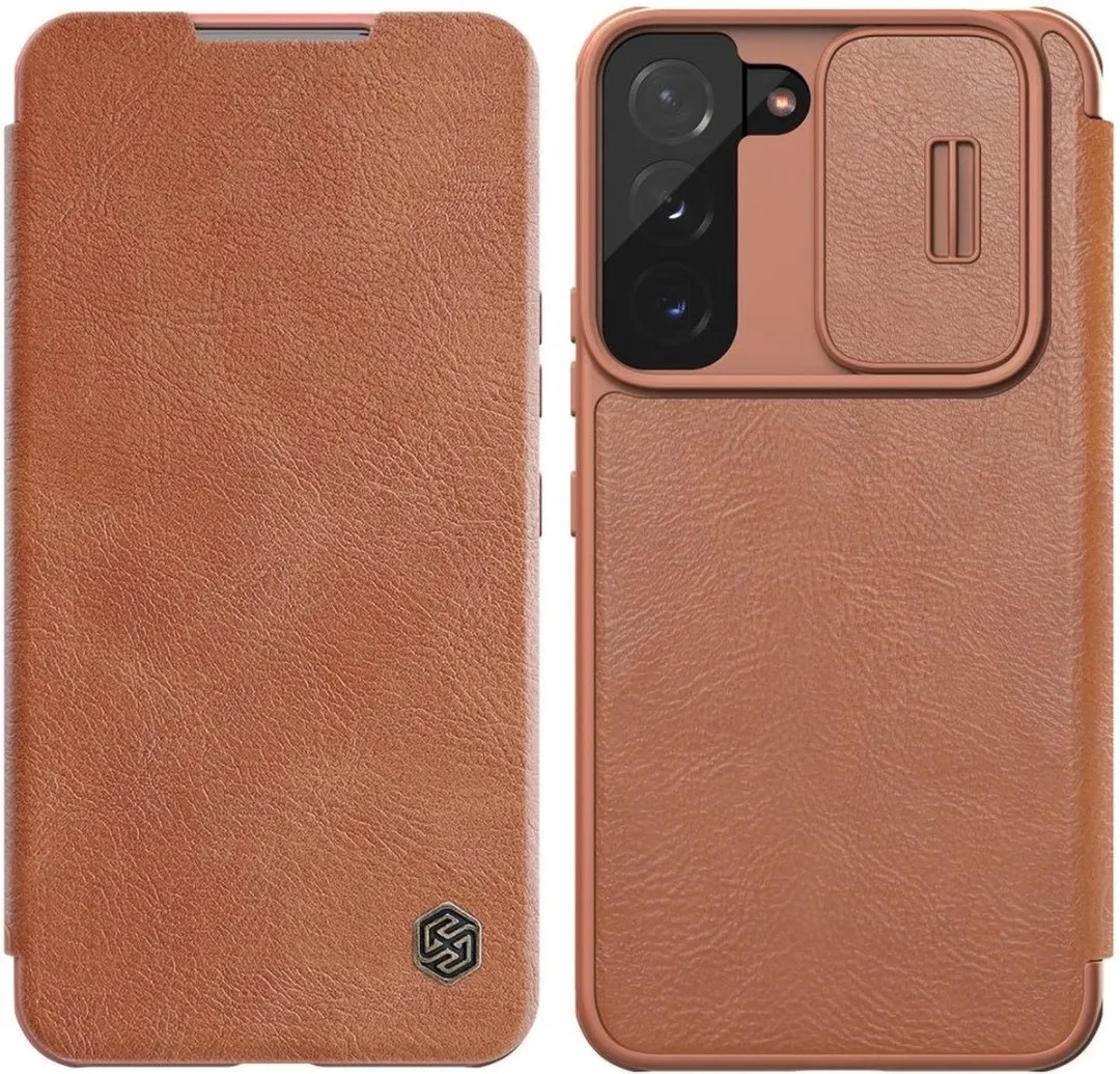 Nillkin Qin Pro Hoesje Samsung Galaxy S22+ - Bruin