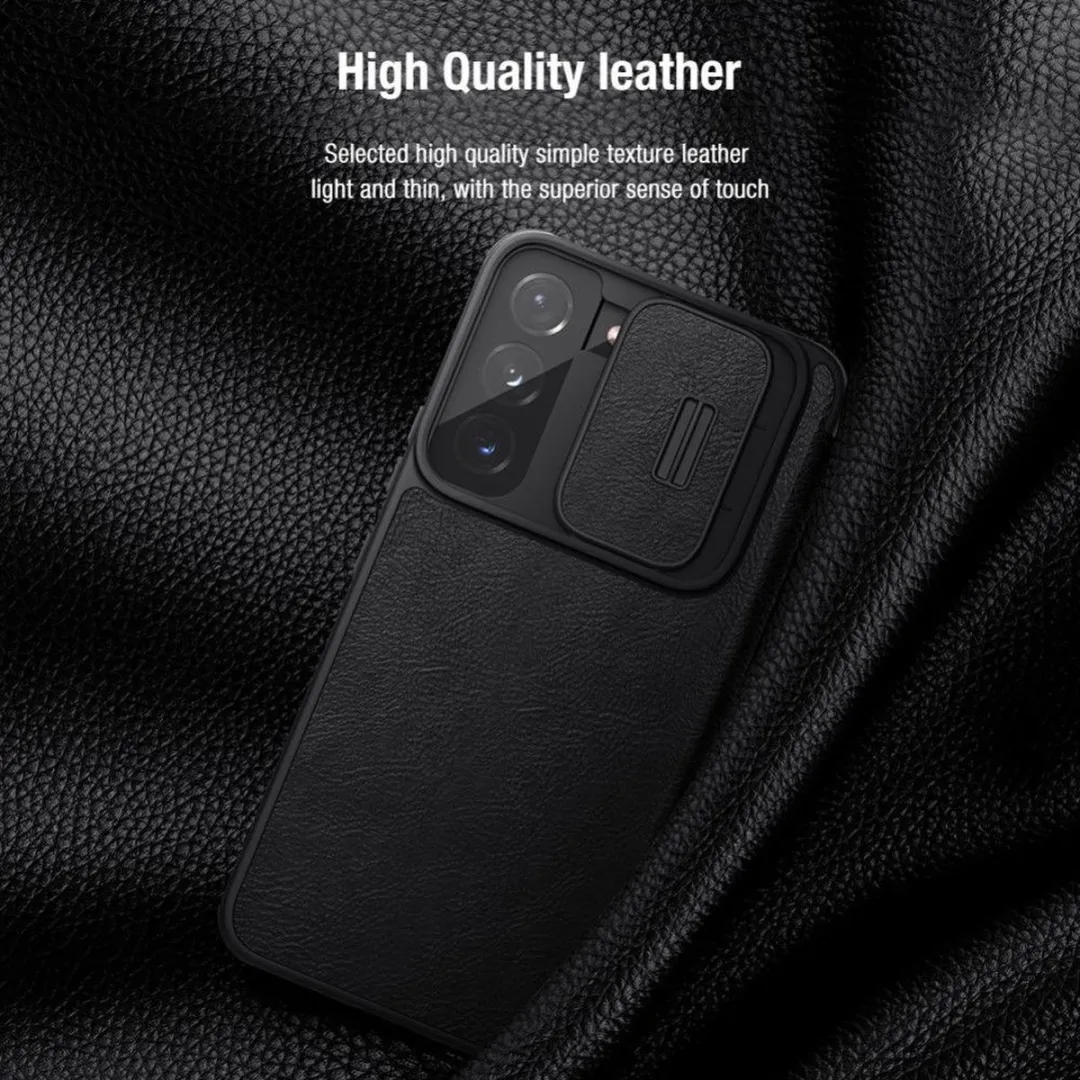Nillkin Qin Pro Hoesje Samsung Galaxy S22+ - Bruin - afbeelding 6 van 6