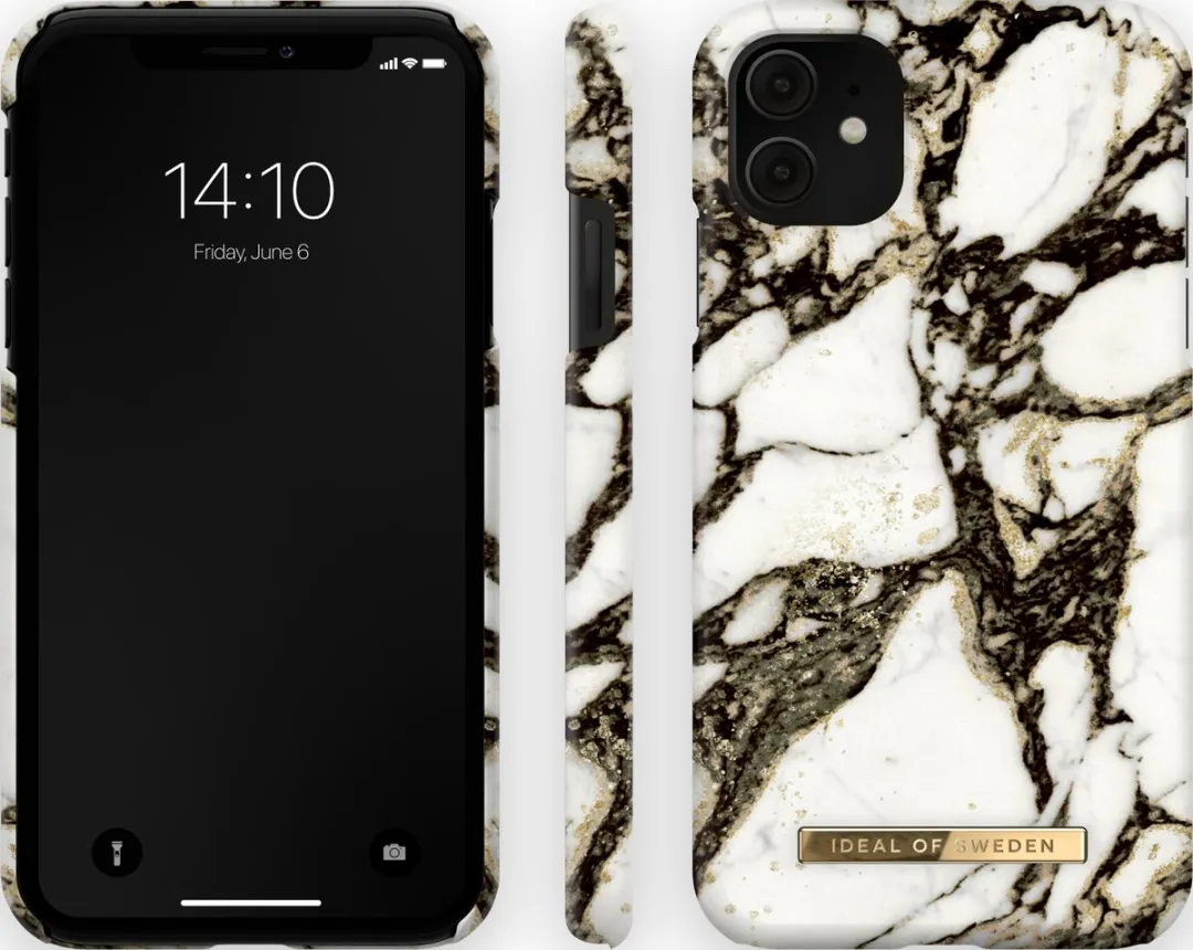 iDeal of Sweden iPhone 11/XR Fashion Case Calacatta Golden Marble