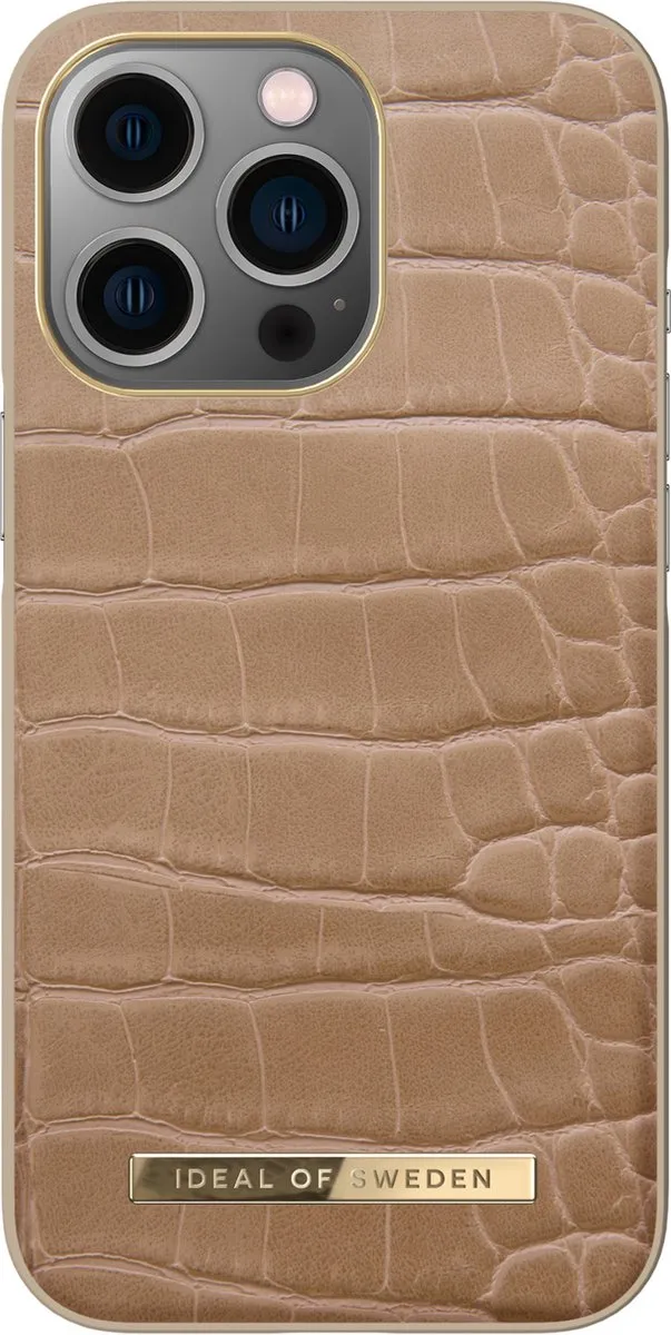 iDeal of Sweden iPhone 13 Pro Backcover Atelier Case - Camel Croco