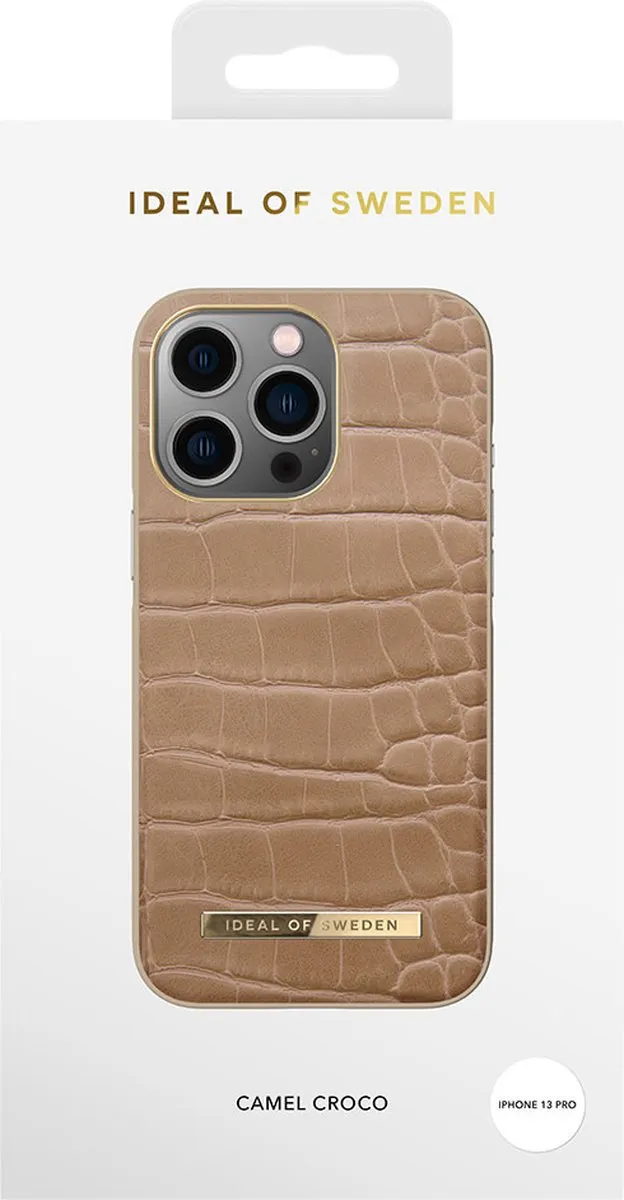 iDeal of Sweden iPhone 13 Pro Backcover Atelier Case - Camel Croco