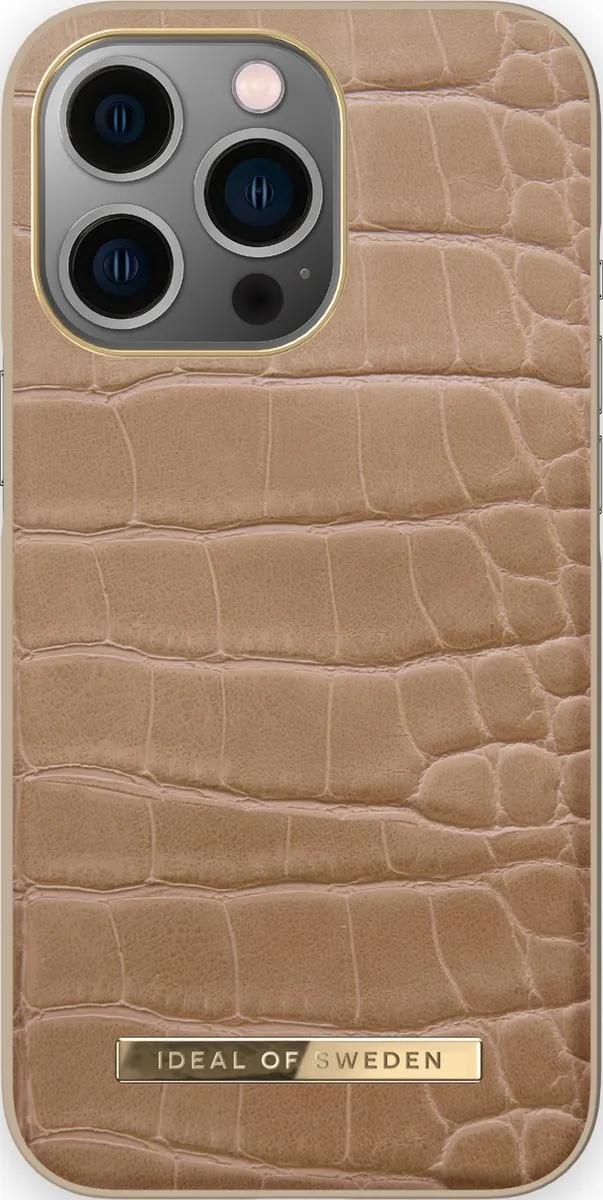 iDeal of Sweden iPhone 13 Pro Backcover Atelier Case - Camel Croco