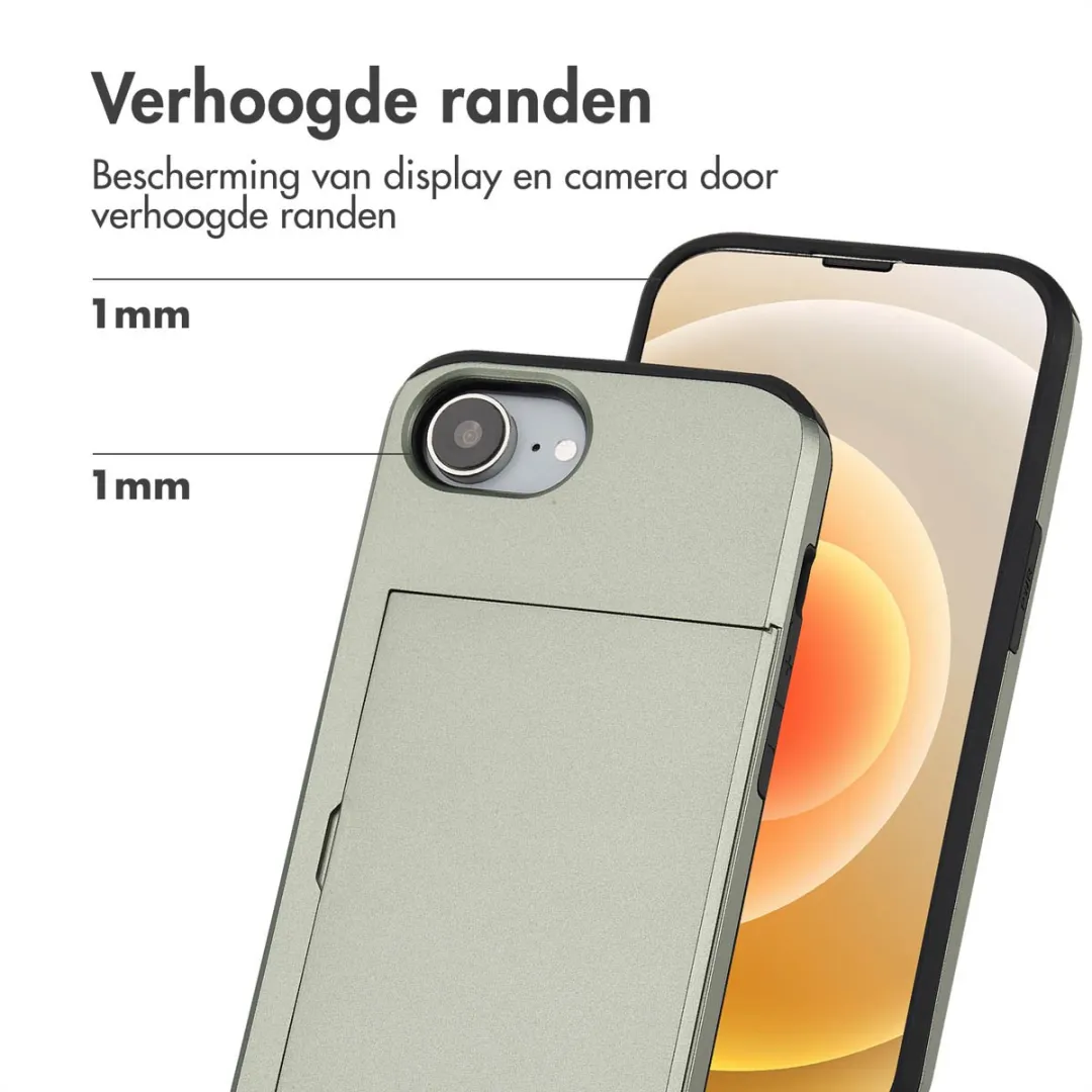 Imoshion Hoesje iPhone 16 Groen - 2 Pasjes