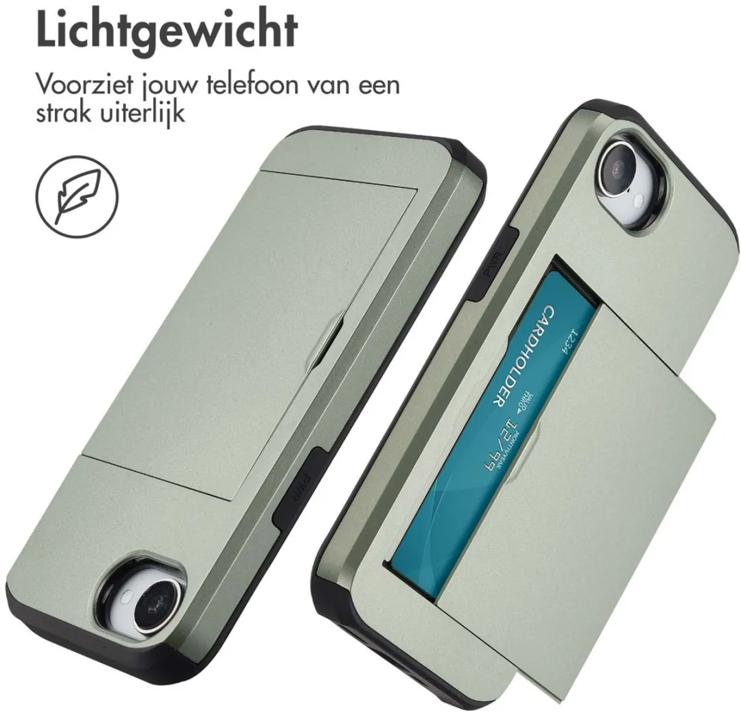 Imoshion Hoesje iPhone 16 Groen - 2 Pasjes