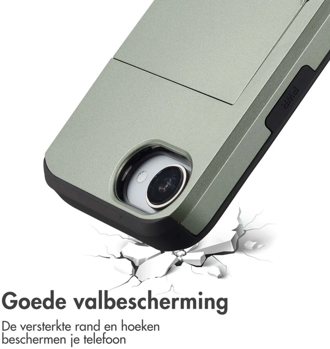 Imoshion Hoesje iPhone 16 Groen - 2 Pasjes