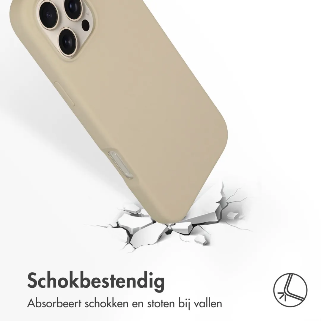 Accezz Hoesje iPhone 16 Pro Max MagSafe - Beige