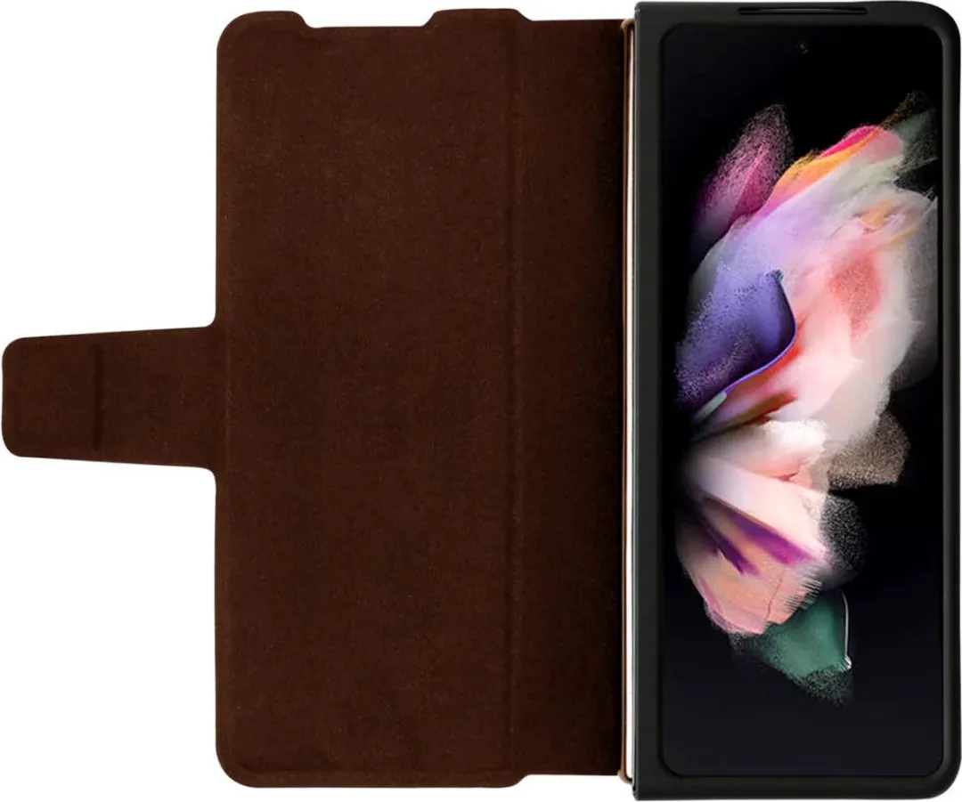 Nillkin Aoge Book Case Hoesje Samsung Galaxy Z Fold 4 - Bruin - afbeelding 6 van 6