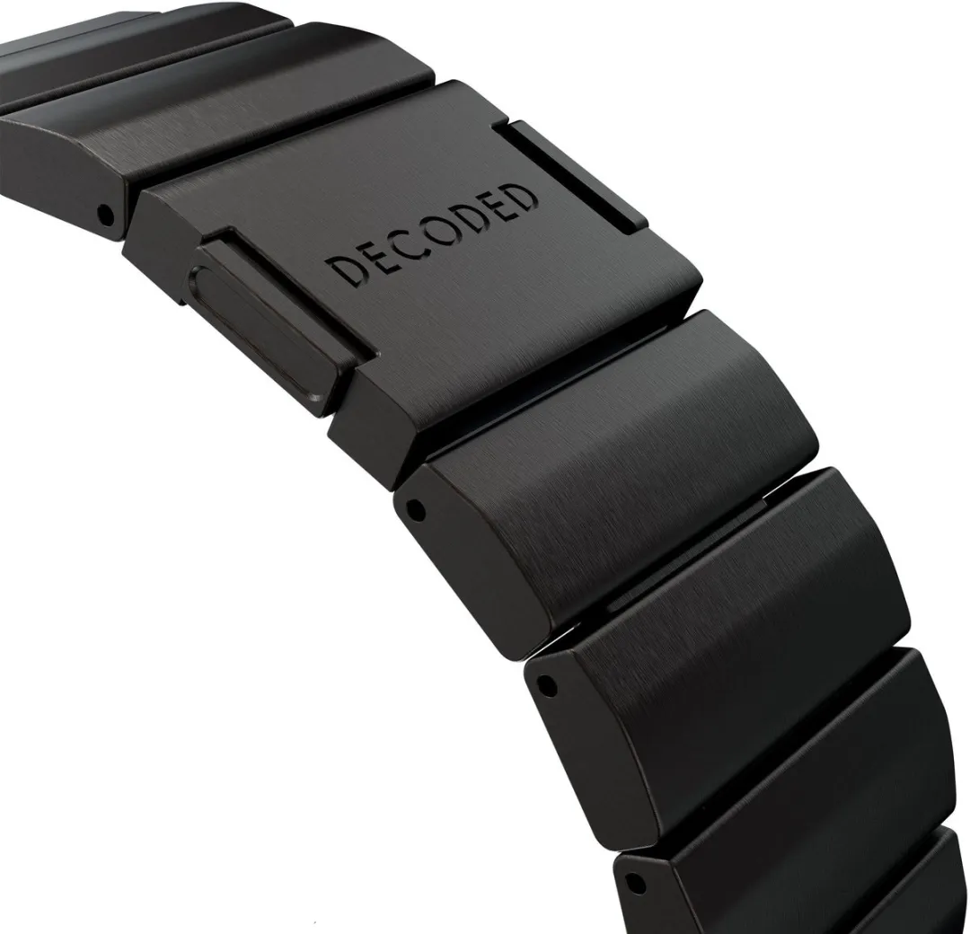 Decoded Titanium Watch Band D25AWS49TTS1TMB - Apple Watch Ultra/SE/44-49mm - Zwart