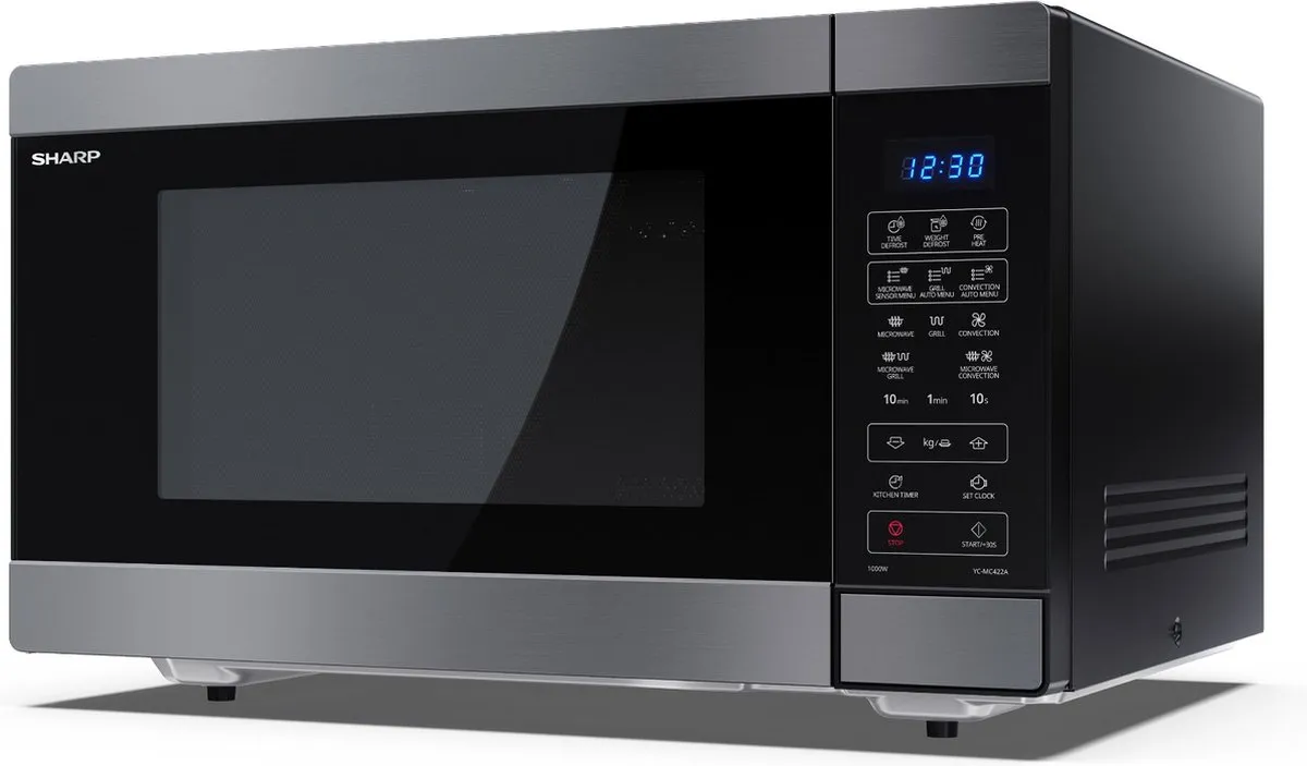 Sharp YC-MC422AE-SB combimagnetron met grill en heteluchtoven - 1000W - 42 liter - zwart