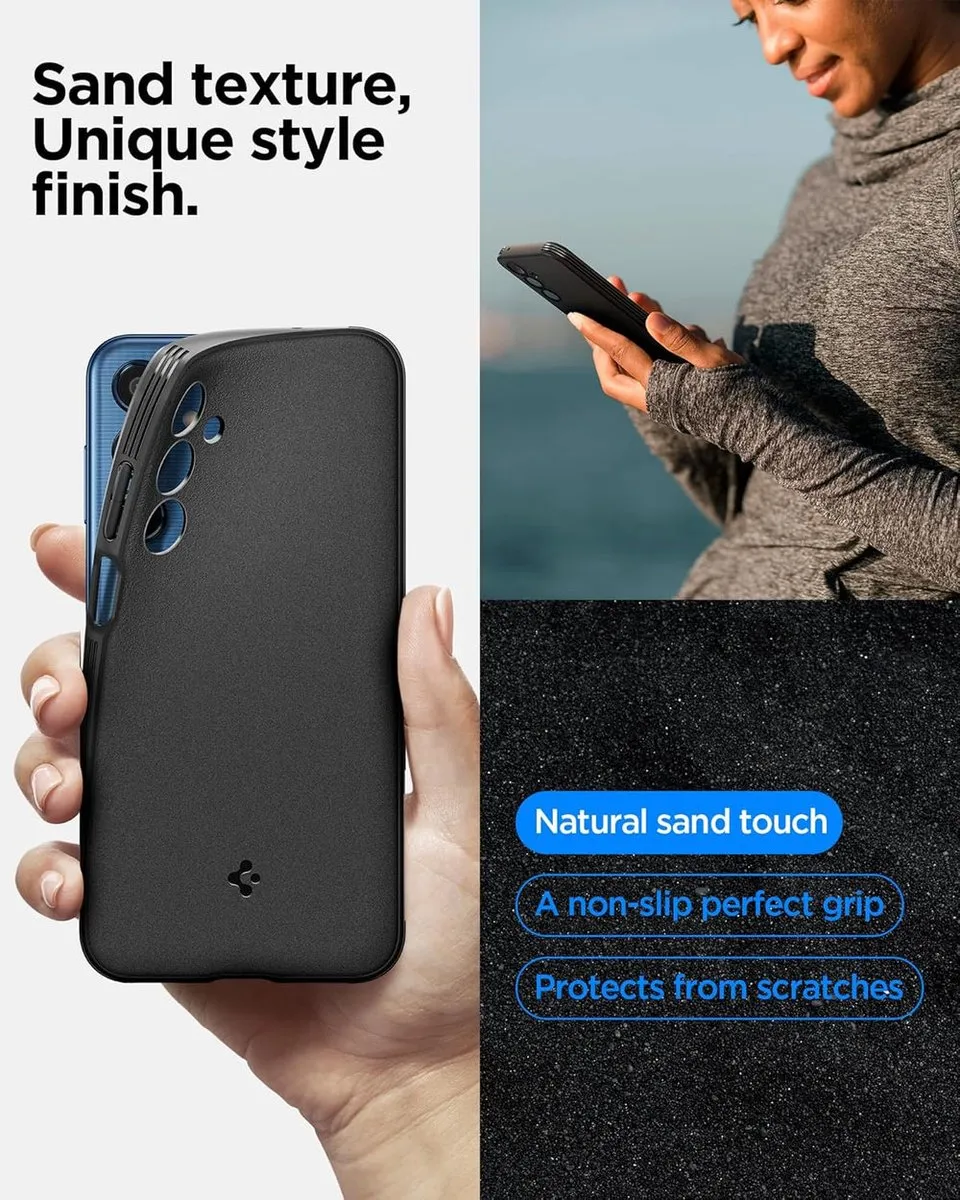Spigen Essential Galaxy M35 5G Hoesje - Zwart - afbeelding 2 van 6