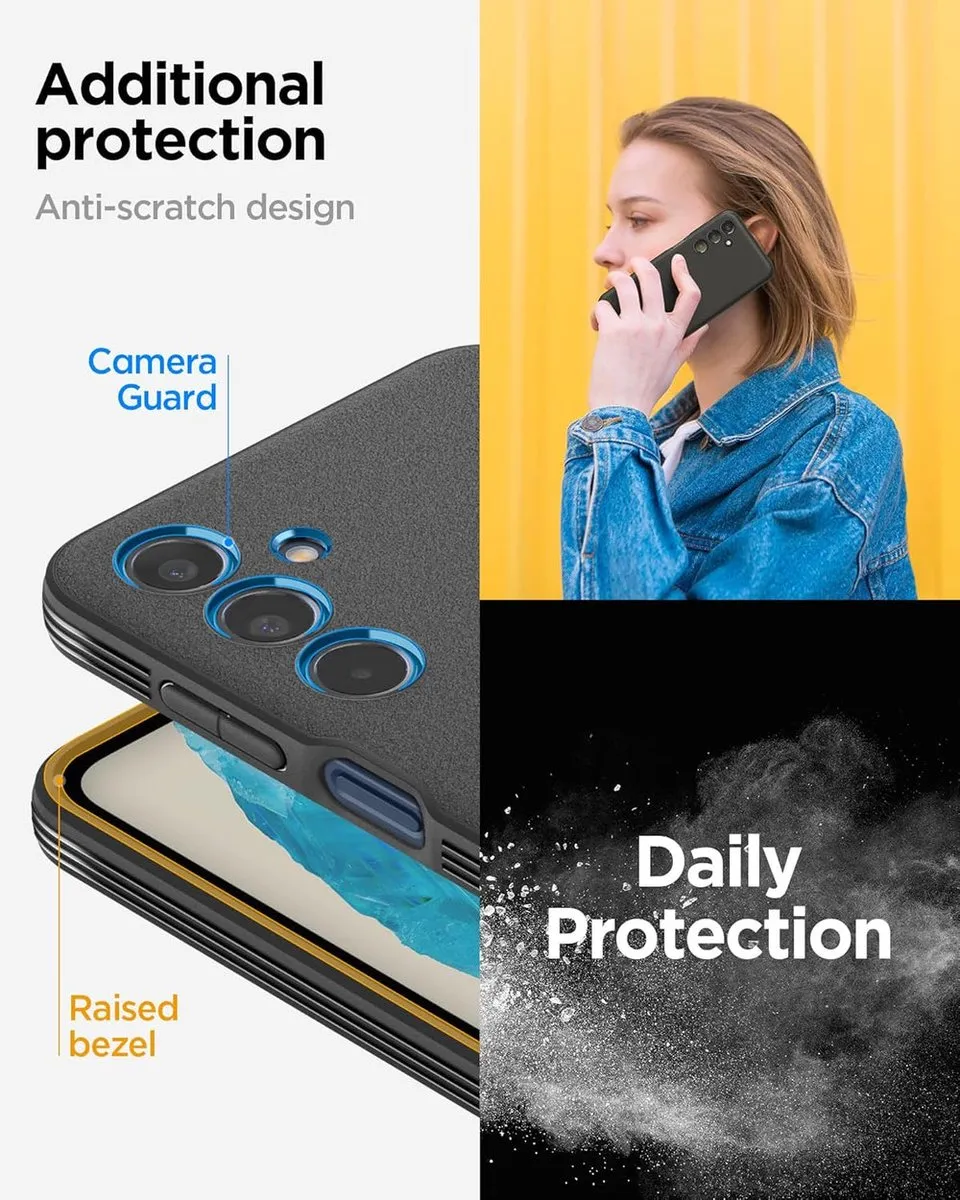 Spigen Essential Galaxy M35 5G Hoesje - Zwart - afbeelding 4 van 6