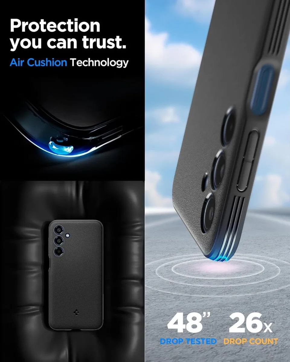 Spigen Essential Galaxy M35 5G Hoesje - Zwart - afbeelding 5 van 6