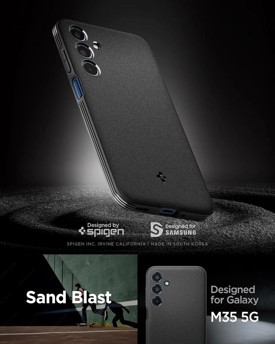 Spigen Essential Galaxy M35 5G Hoesje - Zwart - afbeelding 3 van 6