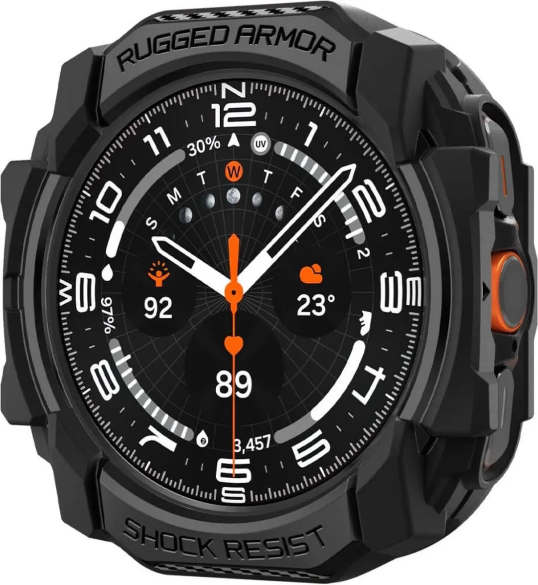 Spigen Rugged Armor Hoesje ACS08426 - Samsung Galaxy S24 Plus - Zwart