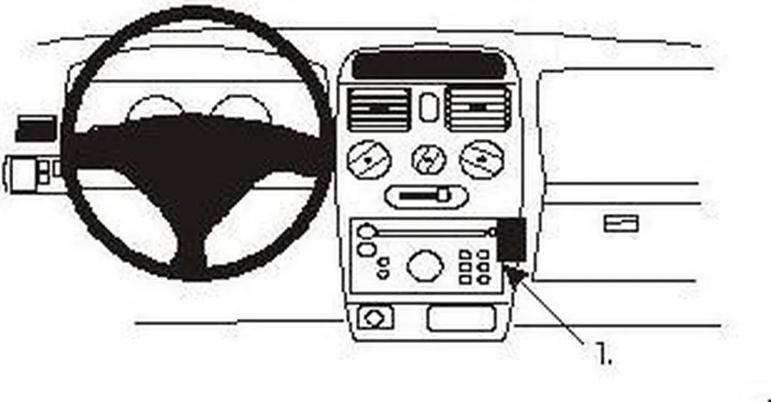 Brodit ProClip 852834 Opel Agila 2000-2006 Telefoonhouder - Zwart
