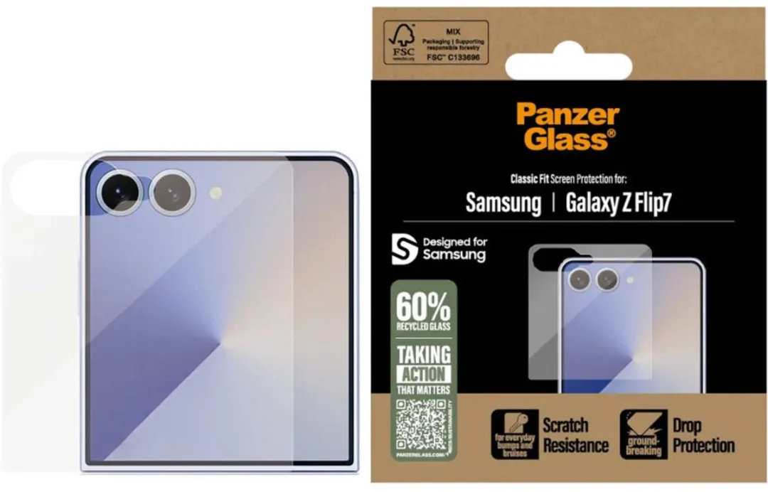 PanzerGlass Ultra Wide Fit PG41053 Screenprotector - Samsung Galaxy Z Flip 7