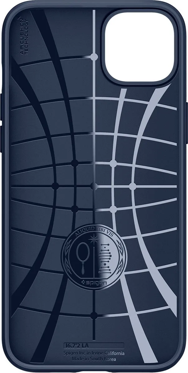 Spigen Liquid Air Case iPhone 14 Pro ACS04958 - Blauw - afbeelding 4 van 6