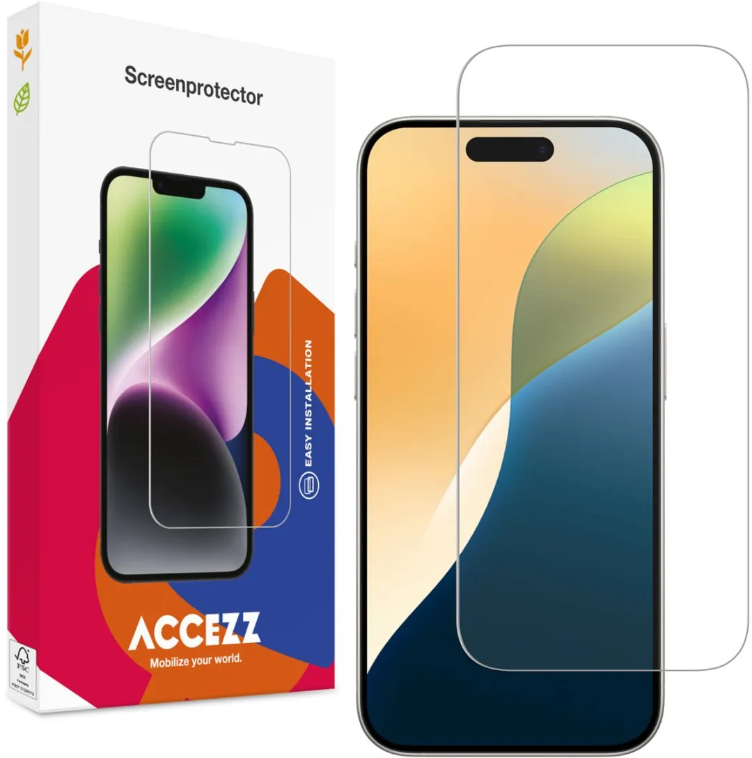 Accezz Screenprotector iPhone 17 Pro/16 Pro - Gehard Glas