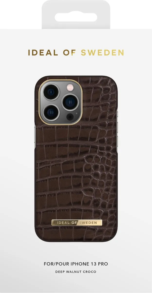 iDeal of Sweden Atelier Case iPhone 13 Pro - Deep Walnut Croco - afbeelding 5 van 5