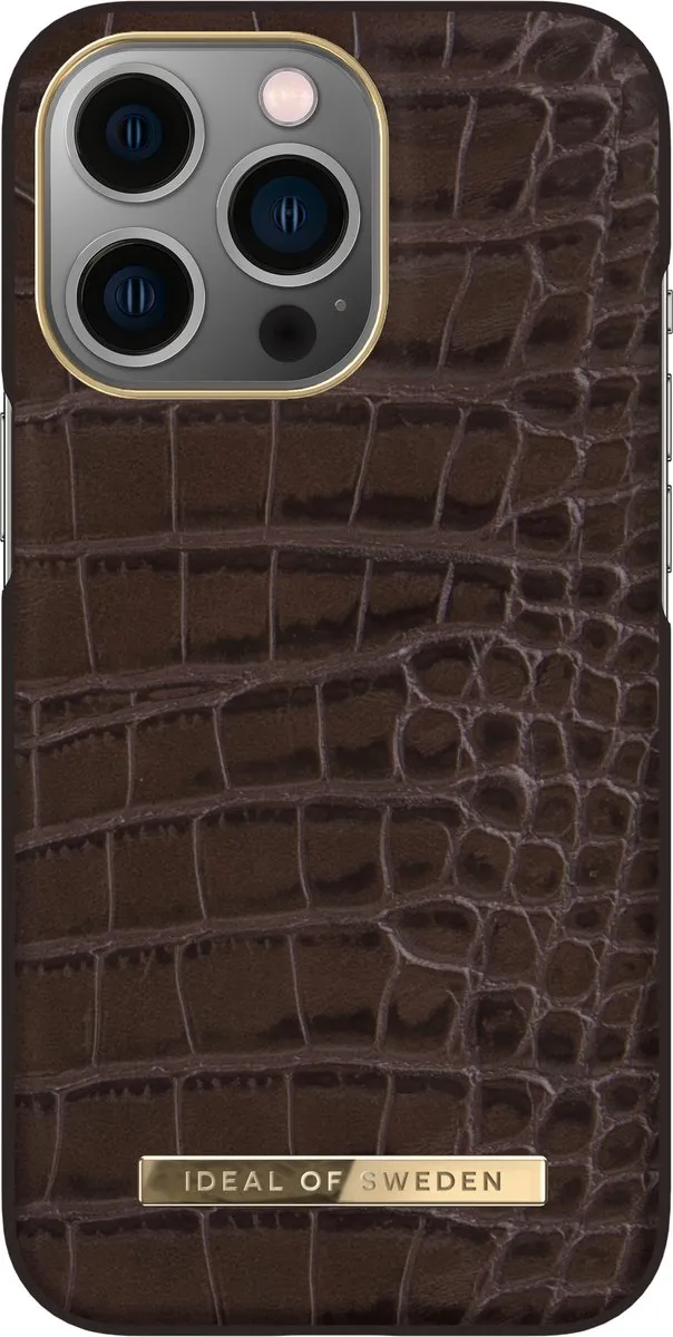 iDeal of Sweden Atelier Case iPhone 13 Pro - Deep Walnut Croco - afbeelding 2 van 5