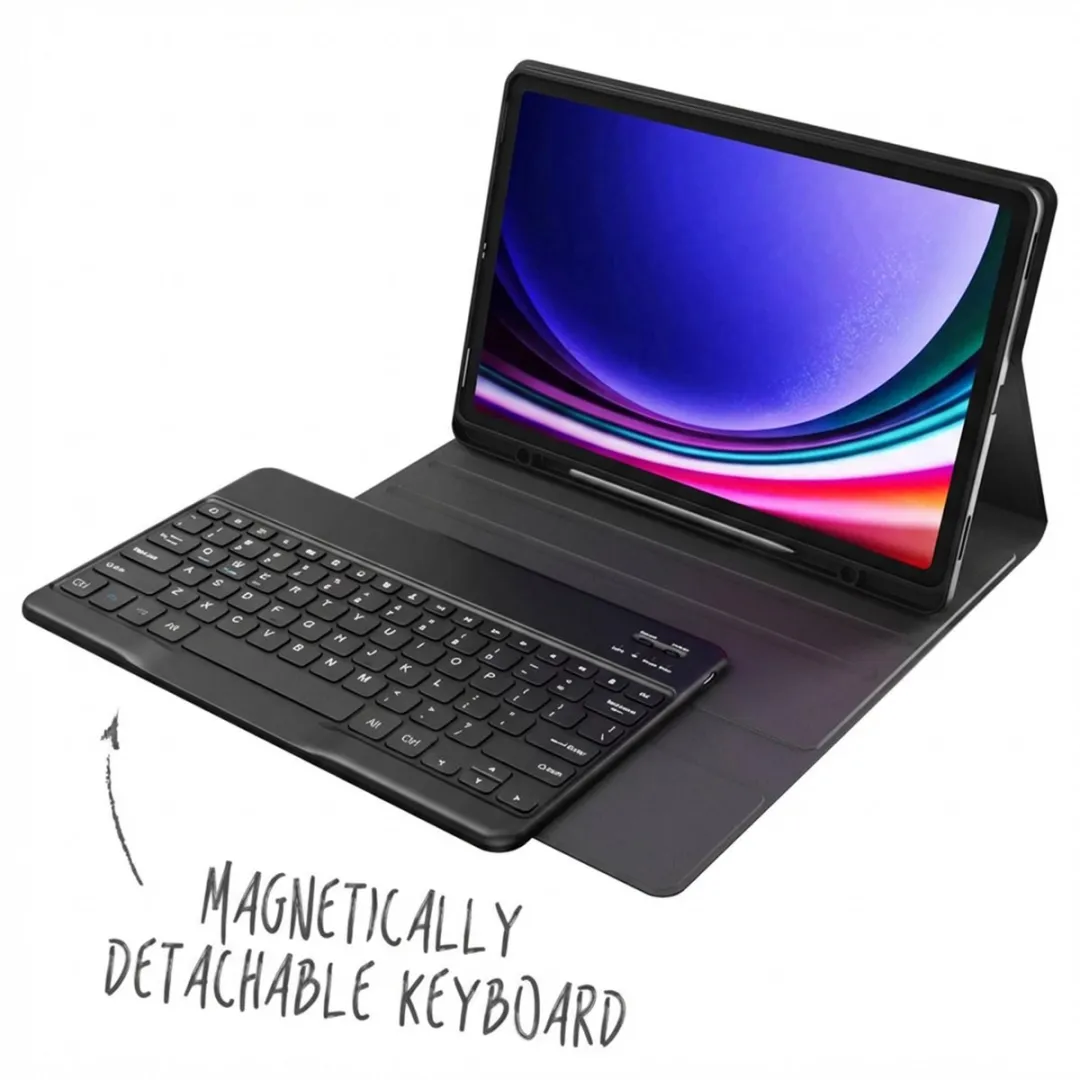 Accezz QWERTY Bluetooth Keyboard Bookcase SH00081301 - Zwart