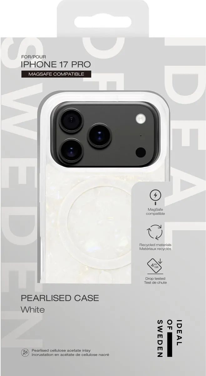 iDeal of Sweden Pearlised Hoesje iPhone 17 Pro - IDPLCMS-I2561P-10 - Wit