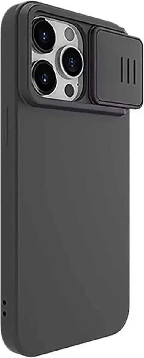 Nillkin CamShield Hoesje iPhone 15 Pro Max - Zwart