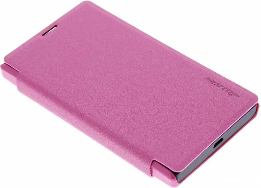 Nillkin Sparkle Slim Booktype Hoes Microsoft Lumia 435 - M43522743405 - Roze