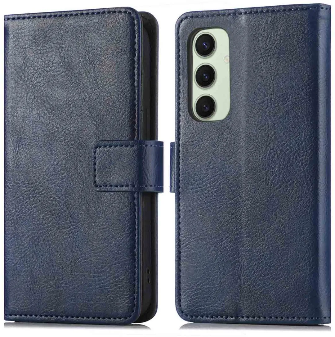 Imoshion Hoesje Samsung Galaxy S24 FE - 3 Pasjes - Donkerblauw