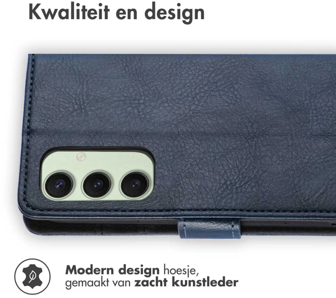 Imoshion Hoesje Samsung Galaxy S24 FE - 3 Pasjes - Donkerblauw