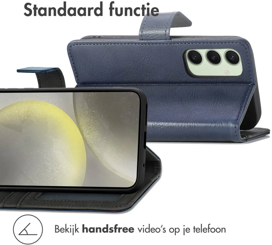 Imoshion Hoesje Samsung Galaxy S24 FE - 3 Pasjes - Donkerblauw