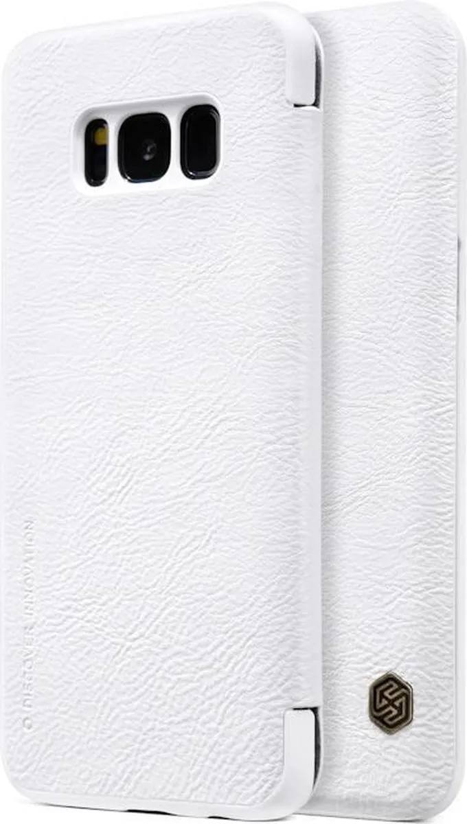 Nillkin Qin Leather Book Case Samsung Galaxy S8+ - Wit - afbeelding 5 van 6