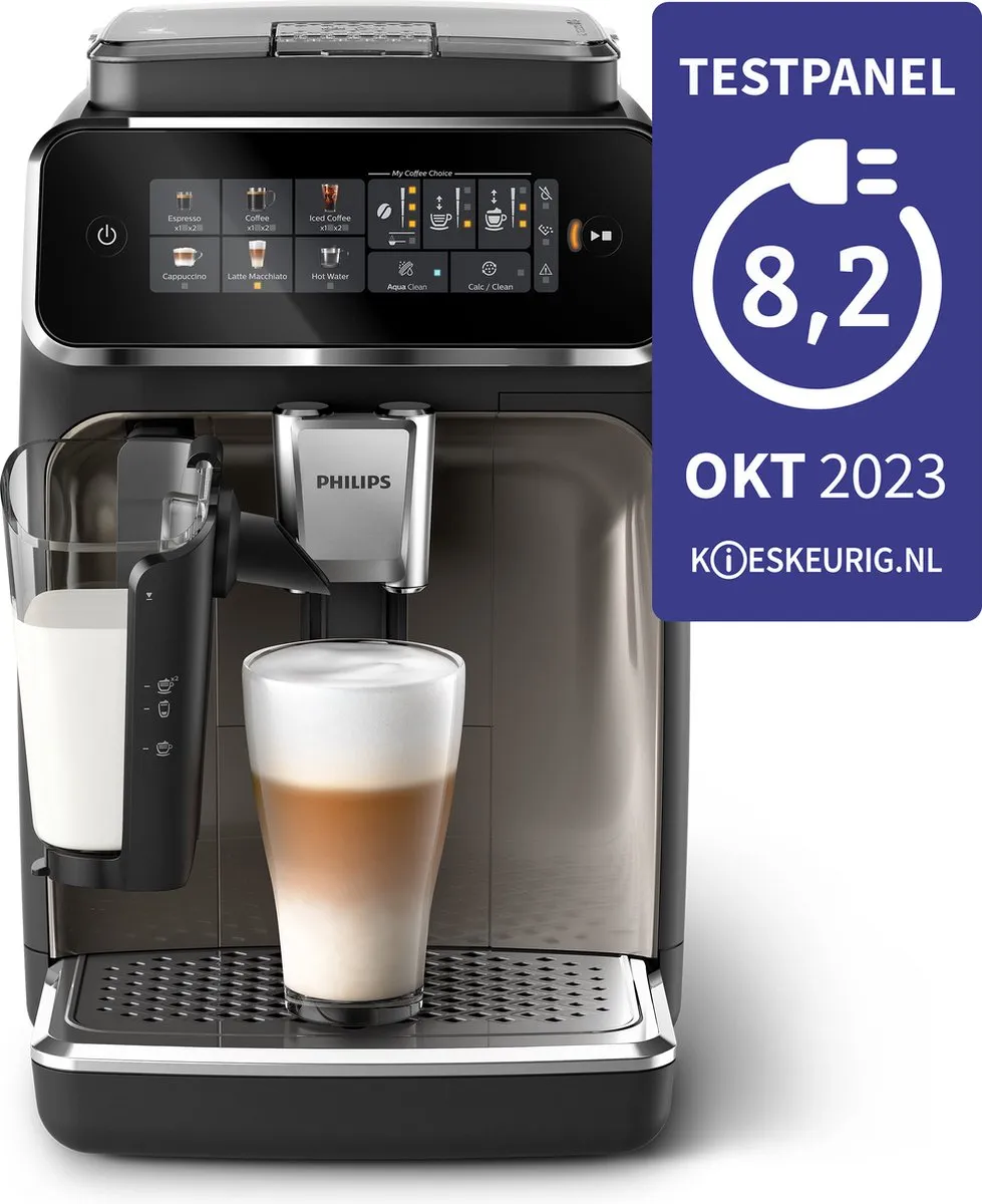 Philips 3300 Series EP3347/90 Espressomachine - 5 Koffievarianten - Zwart/Chroom